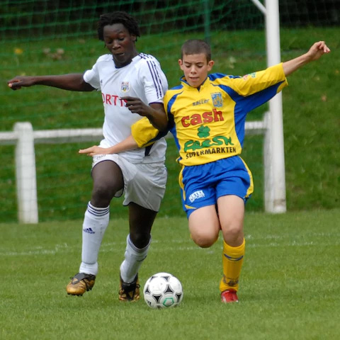 Romelu Lukaku, her 13 år, var en spiller som Aakjær fulgte intenst men Lukaku spillede for RSC Anderlecht.